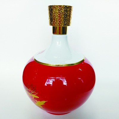 亨泰 酒瓶新款彩色噴涂1500ml玻璃酒瓶 真金工藝玻璃白酒瓶廠家定制圖片_高清圖_細節圖