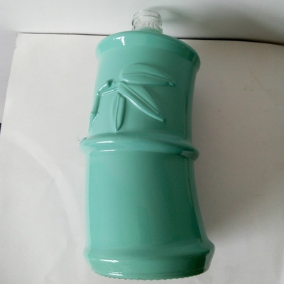 瑞升廠家直銷 竹節(jié)玻璃瓶 創(chuàng)意酒瓶 可噴涂各種顏色 定制LOGO